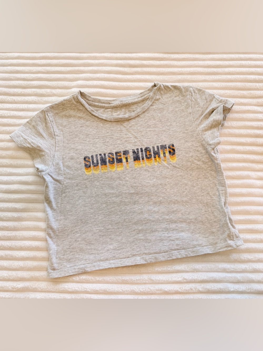 aerie Gray 'Sunset Nights' Short Sleeve Graphic Tee